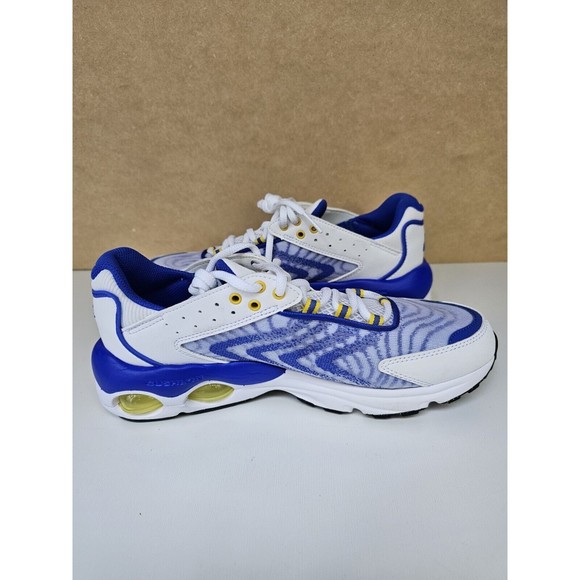 Nike Air Max Tailwind White Yellow Blue Running Shoes DQ0296 100 Sz 7Y  Wmms 8.5 - Picture 7 of 9